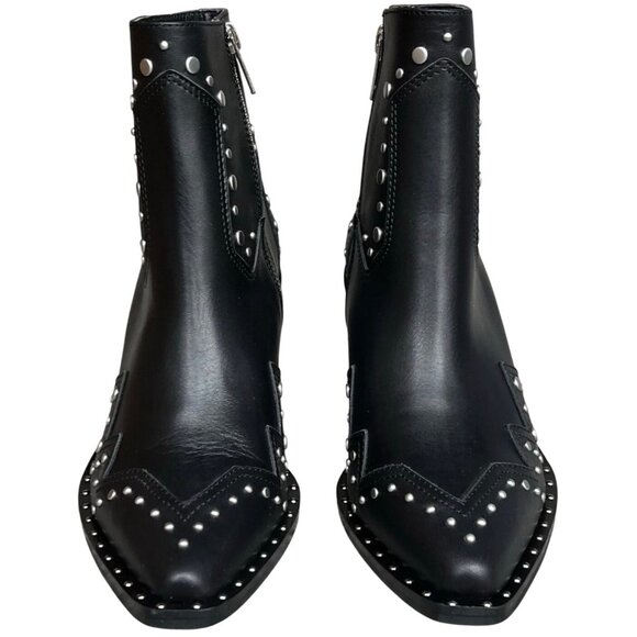 The Kooples Santiago Studded Black Boots Size 41 US Size 10 - Picture 13 of 16
